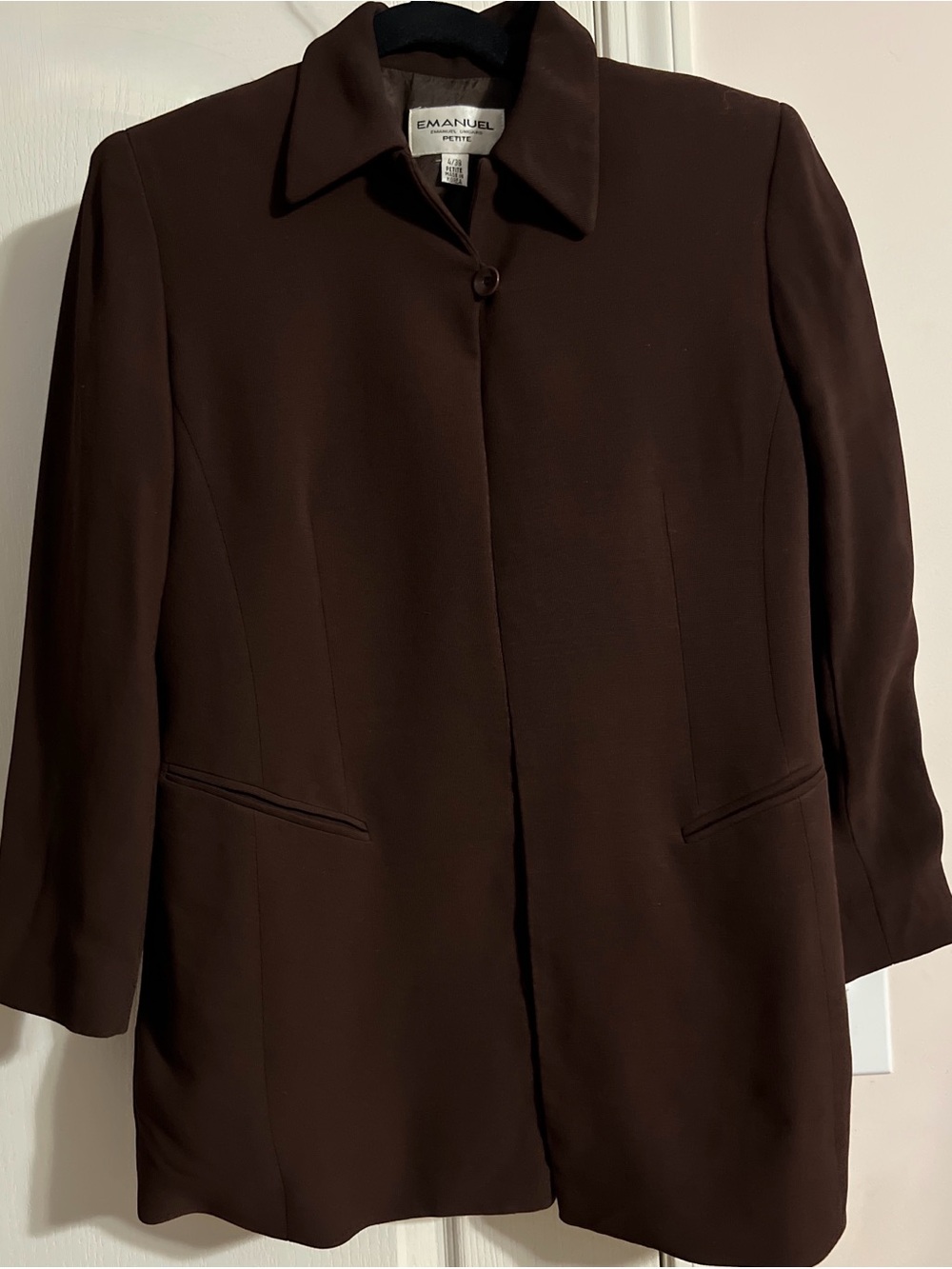 Emanuel Ungaro Chocolate Brown Blazer